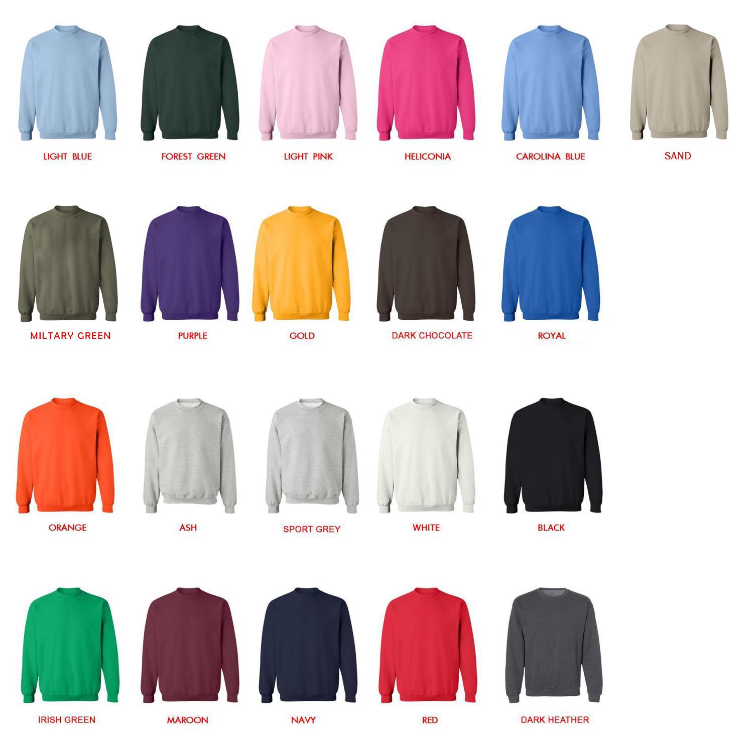 sweatshirt color chart - Police Gifts UK
