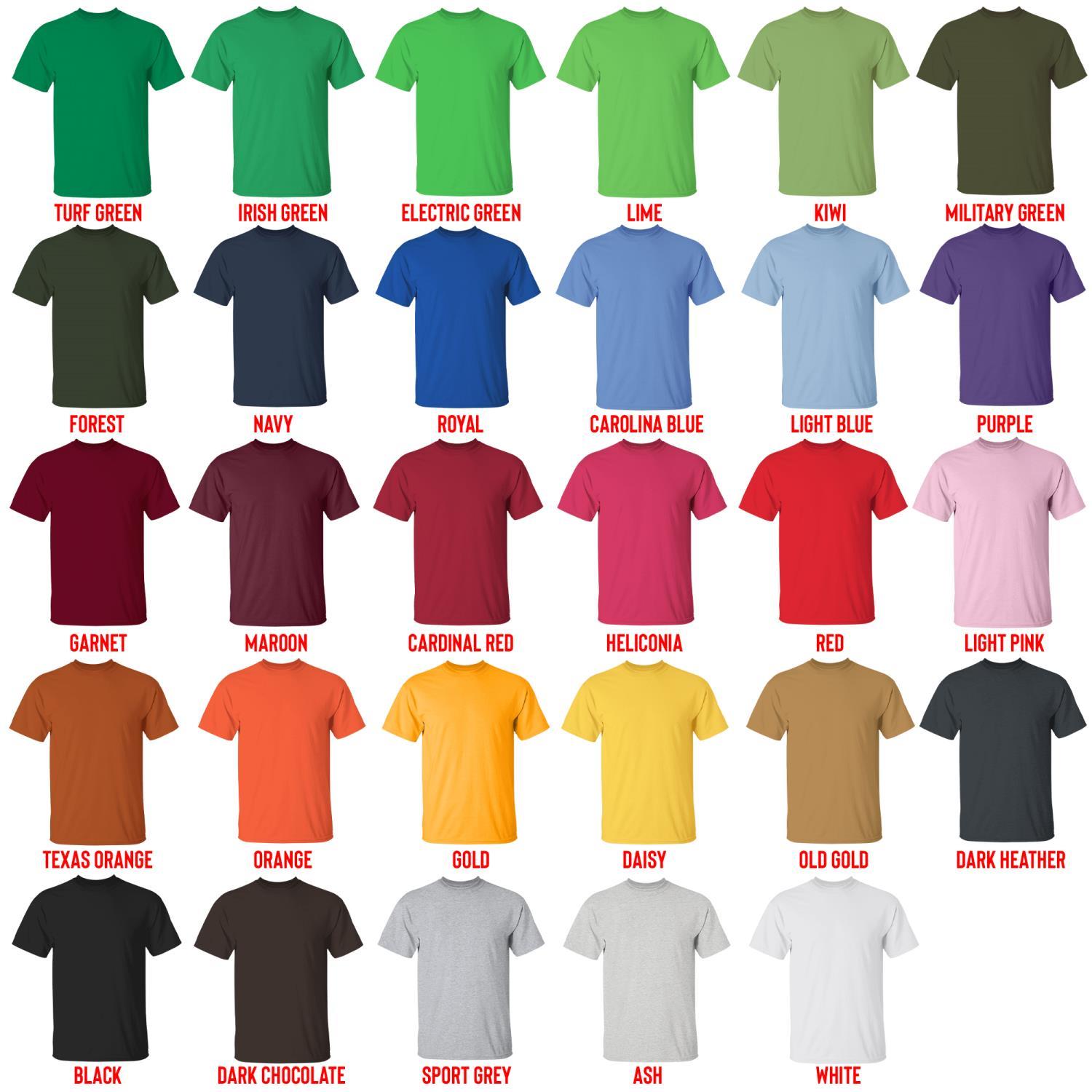 t shirt color chart - Police Gifts UK