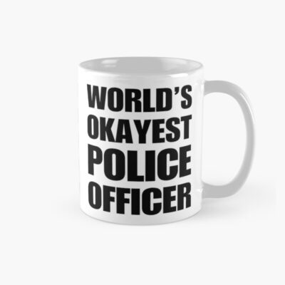 Worlds Okayest Police Officer Coffee Humor Mug