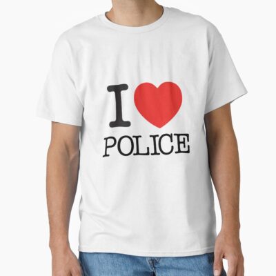 I Love Police Everyday Saying T-shirt