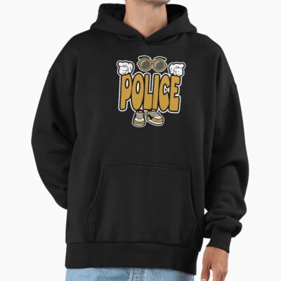 Police Professions Bold Funny Character Hoodie