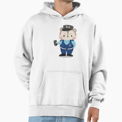 Chipmunk Police Officer Patrol Scene Hoodie