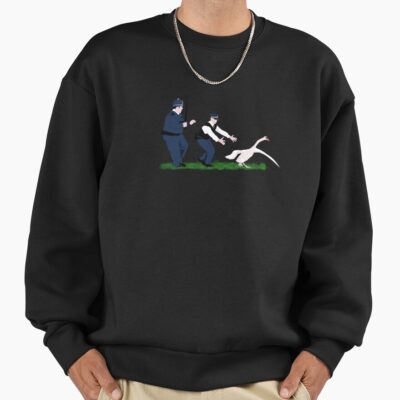 Swan Cops Funny Police Pair Sweatshirt