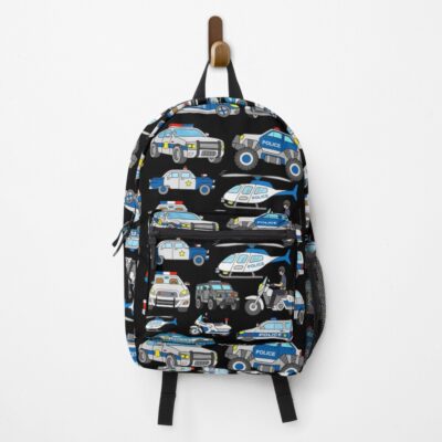 Police Car Patrol Vehicle Design Backpack