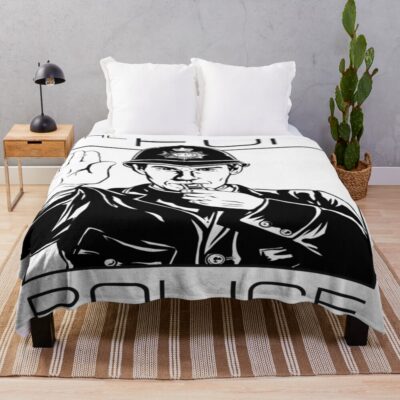 The Fun Police Everyday Humor Throw Blanket