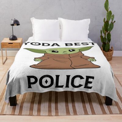 Proud Police Dad Husband Humor Throw Blanket
