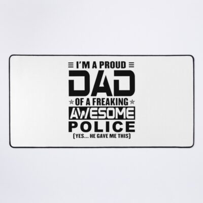 Proud Dad Of Police Officer Mouse Pad
