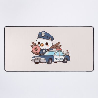 Police Car Eagle Patrol Design Mouse Pad