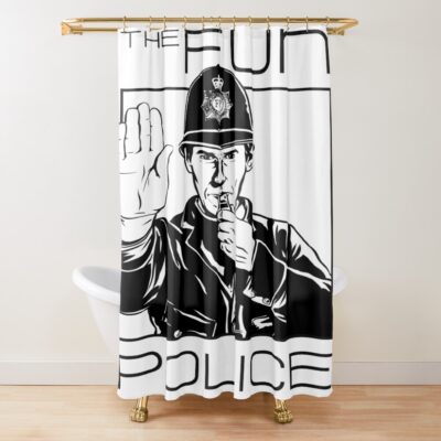 The Fun Police Everyday Humor Shower Curtain