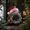 Police Christmas Handcuff Santa Hat Lights Custom Ornament