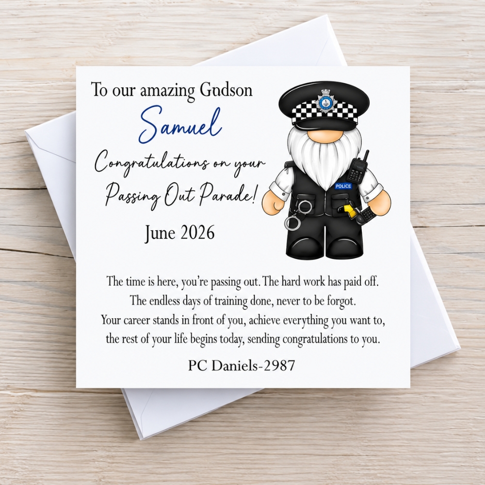 Police Passing Out Parade Congratulations Officer Card Police Passing Out Parade Congratulations Officer Card