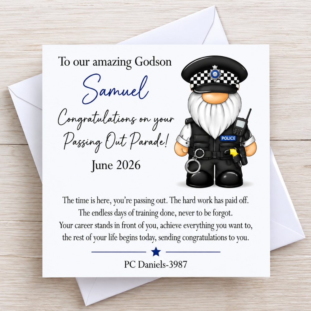 Police Passing Out Parade Congratulations Officer Card Police Passing Out Parade Congratulations Officer Card