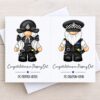 Police Passing Out Congratulations New Officer Card