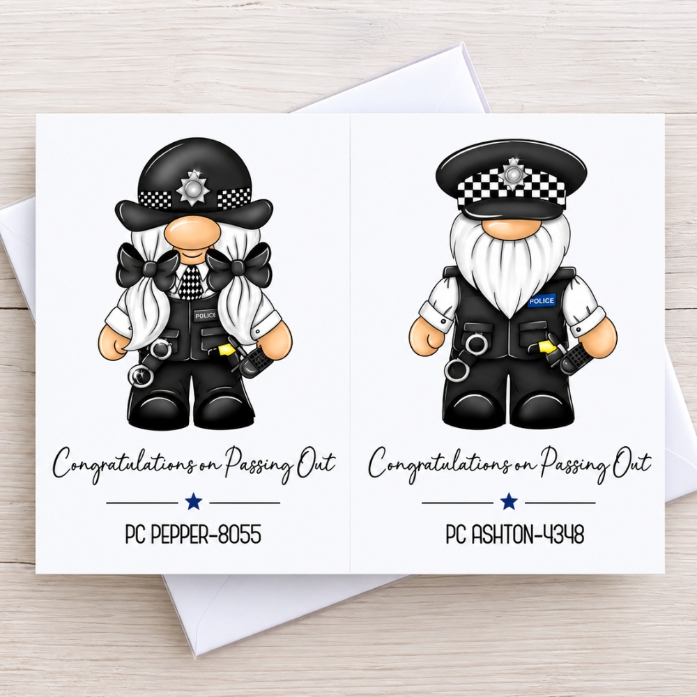 Police Passing Out Congratulations New Officer Card Police Passing Out Congratulations New Officer Card