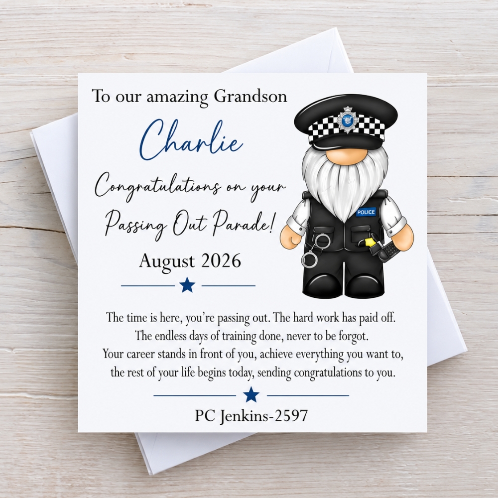 Police Passing Out Parade Congratulations Officer Card Police Passing Out Parade Congratulations Officer Card