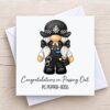 Police Passing Out Congratulations New Officer Card