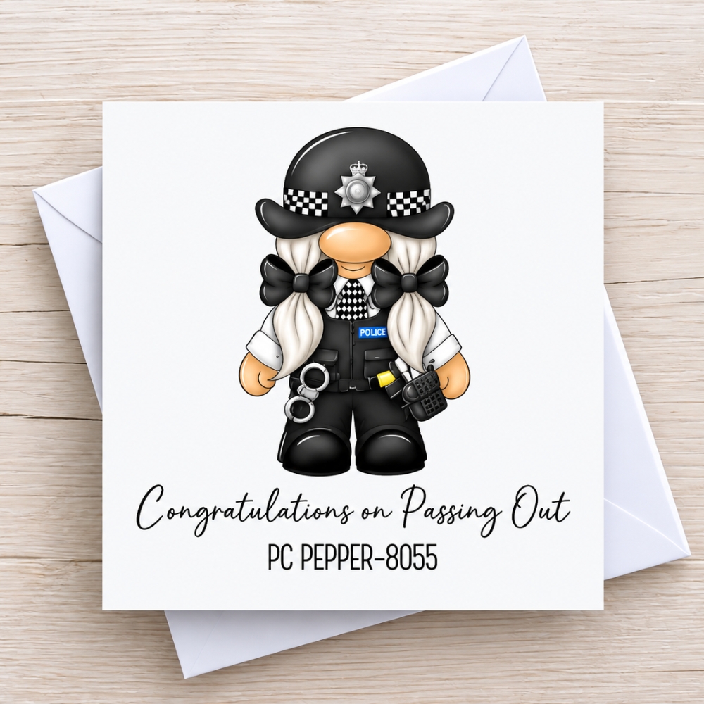 Police Passing Out Congratulations New Officer Card Police Passing Out Congratulations New Officer Card